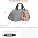 SONARIN Convertible Baby Changing Bag with Folding Crib - Waterproof Large Capacity Nappy Changing Tote Bag - Travel Diaper Bag with Changing Mat in Grey - Buy Online on GoSupps.com