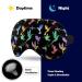 Nature Theme Flying Hummingbirds Sleep Mask - Adjustable Strap, Light Blocking Eye Cover for Men and Women - Buy Online on GoSupps.com