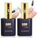 YTD Likomey Nail Glue and Top Coat Set for False Nail Tips Press On Nails 15ml Nail Glue Gel and 15ml 2-in-1 Buider Gel Multi-Function Top Coat Strong Adhesive Protect French Acrylic Nails 2 15ml Nail Glue Gel and Top Coat 0.2 Fl Oz (Pack of 5)