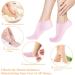 2Pairs Silicone Socks for Dry Cracked Feet Women Overnight Foot Softing Socks Gel Socks Lotion Socks Spa Socks Women's Pedicure Foot moisturizer Socks for Repairing Dry Feet Cracked Heel - Buy Online on GoSupps.com