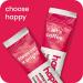 Happy Instant Coffee Medium Roast avec des notes de caramel et de joie 8 paquets portion unique utilisation pour caf chaud ou glac cultiv de mani re durable - Buy Online on GoSupps.com