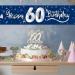 Goldthrock 60th Birthday Cake Topper - Elegant Decorations for Men & Women | Happy 60th Birthday Cake Deco - Buy Online on GoSupps.com