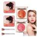 Embossed Girl Blush for Cheeks embossed smooth powder blush palette for cheeks multi-purpose smooth lasting blush palette Matte Face Powder Blush Palette for All Skins (Orange+Cherry)