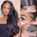 OONRD 22 Inch Body Wave HD Transparent Lace Front Wig | Brazilian Virgin Human Hair | Pre Plucked Natural Hairline | 150% Density | For Women - Buy Online on GoSupps.com
