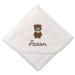 Hood towel children (100x100cm) in white with names personalized for boys and girls made of 100% cotton - baby towel/children's towel/bath towel 100 x 100 cm white