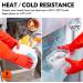 Vgo 3 Pairs Extra Thick Rubber Dishwashing Gloves - Long Sleeve Household Cleaning Gloves (RB2143) - Red - Buy Online on GoSupps.com
