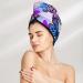 Flying Butterflies Microfiber Hair Towel - Super Absorbent Coral Velvet Wrap for Women - Quick Dry for Long Curly & Thick Hair - Buy Online on GoSupps.com