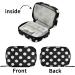 Travel-Friendly Naanle Black & White Polka Dots Pill Box | 7-Day Pill Organizer & Zipper Case for Vitamins | Compact & Portable Supplement Holder - Buy Online on GoSupps.com