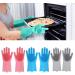 MBNVBNM Cleaning gloves Convenient Household Kitchen Scrubber Silica Gel Cleaning Gloves Dishwashing Gloves Household Heat Resistance (Color : Green Size : Large) - Buy Online on GoSupps.com