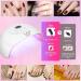 72W UV Nail Lamp for Gel Nails LKE LED Nail Dryer with Timer & Auto Sensor | Professional Nail Art Tools - Buy Online on GoSupps.com