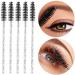 300 Pcs Eyelash Wands Disposable - Thick Spoolie Mascara Brush for Lashes & Eyebrow Makeup - Buy Online on GoSupps.com