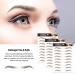 Yomagine 6D Hair-like Eyebrow Tattoo Stickers - 8 Sheets | Long Lasting Waterproof Transfer Stickers - Red Brown 2 - Buy Online on GoSupps.com