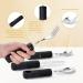 Adaptive Weighted Silverware for Hand Tremors, Parkinson's Patients & Arthritic Hands - Black Bendable Utensils for Adults - Buy Online on GoSupps.com