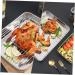 Alipis 1 Set Tray Supplies Non-Stick Baking Drain Home Kitchen Multipurpose Rack Holder Dumpling Storage Assorted Color 27X21.2X5CM - Buy Online on GoSupps.com