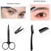 Professional Eyebrow Set - 9 Pieces Rust-Free Steel Tweezers Comb & Scissors for Men & Women - Perfect Eyebrow Care Solutions - Buy Online on GoSupps.com