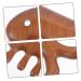 Minkissy 5x Fish-Shaped Massage Comb | Comfortable Wide Tooth Comb | No Static Wooden Gua Sha Tool for Scalp & Hair Care - Buy Online on GoSupps.com