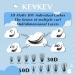 KevKev 3D Fluffy Cluster Lashes 320 Pcs DIY Extensions - 30+50D Mixed Eyelash Clusters - Thin Band & Soft - D-8-16mix - Buy Online on GoSupps.com