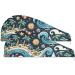 Wrap All Prints Dark Ocean Blue Hair Towel 2 Pack | Super Absorbent Quick Dry Hair Turbans for Women & Girls - Buy Online on GoSupps.com