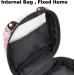 Stylish Menstruation Pad Bag for Women & Girls | Zippered Tampon & Napkin Storage with Hand-Drawn Rabbits - Pink Feeder Design - Buy Online on GoSupps.com