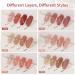 GAOY Gel Nail Polish Kit - 6 Jelly Nude Colors UV Light Glossy & Matte Top Coat Base Coat for DIY Manicure & Pedicure Sheer Maroon - International Shipping Available - Buy Online on GoSupps.com