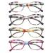 HEEYYOK Women Reading Glasses 4-Pack Colorful 2.50 Readers Beautiful Pattern Cat Eye Glasses for Reading Lightweigth Flexible Spring Hinge Well Wear Look Younger 4 Pack Mix Color 2.5 x