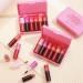 TITIMORE 6 Colors Lip Tint Stain Set Korean Lip Gloss Long lasting Mini Liquid Lipstick Waterproof Lip and Cheek Tint Non-Stick Cup Moisturizing High Pigment Lip Color Makeup(Pink) - Buy Online on GoSupps.com
