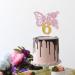 Tenhaisi Pink & Gold 3D Butterfly Flower Sign 6 Cake Topper - Happy 6th Birthday/Anniversary Party Decoration 3D Cake Topper- Girls 6th Birthday Party Supplies - Buy Online on GoSupps.com