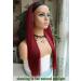 G&T 24 Inch Red Headband Wig for Black Women - Heat Resistant Synthetic Glueless Wig for Daily & Party Use - Buy Online on GoSupps.com