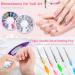 40-Piece Nail Art Decoration Set | Brushes Foil Stickers & More | Perfect for Manicure Enthusiasts | International Shipping Available - Buy Online on GoSupps.com