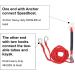 Jranter 13ft Heavy Duty Tow Harness for Towable Tube, Water Ski, Wakeboard - Red - Buy Online on GoSupps.com