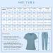 Niaahinn Women's Scrub Set - Classic V-Neck Top & Yoga Jogger Pants - Light Blue, Medium - Buy Online on GoSupps.com