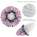 XL 4 Pack Double Layer Waterproof Satin Shower Caps for Women - Reusable & Extra Large Bathing Hat - Buy Online on GoSupps.com