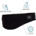 Turtle Fur Chelonia 150 Fleece Headband Black: Ear Warmer Bang Band - Buy Online on GoSupps.com