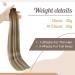 Buy FSHINE Tape-In Hair Extensions - 20pcs Remy Real Hair Balayage #6/60/6 50cm Invisible Skin Weft for Natural Look - Buy Online on GoSupps.com