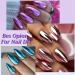 Lot de 6 poudres holographiques pour ongles - D coration artistique - Effet miroir m tallique - Pour manucure et p dicure 02style - Buy Online on GoSupps.com