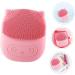 Didiseaon Face Brush Electric Washing Machine Silicone Exfoliating Pad Face Cleaning Pad Pore Cleaning Device Silicone Facial Brush Electric Massagers Silica Gel Detergent Pink Frosted - Buy Online on GoSupps.com