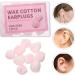 Mobestech 12pcs Wax Cotton Earplugs - Noise Cancelling Ear Plugs for Sleep & Travel Paraffin Wax Earbud Inserts for Airplane Noise Reduction - Buy Online on GoSupps.com