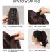Ponytail Extensions Extensions Ponytail Hairpiece for Women Heat Resistant 24inch Synthetic Ponytail Long Wavy Black Claw Clip Ponytail Braid In Hair for Women(NMW1047-13) - Buy Online on GoSupps.com