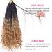 Unionbeauty 24 Boho Box Braids Crochet Hair 8 Packs | Curly Ends Goddess Braiding Hair Extension for Black Women | Ombre Synthetic Pre-looped Hippie Braids 1B/27# 24 Inch - Buy Online on GoSupps.com