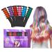 Hair Chalk Comb Set of 6 PCS Temporary Hair Color Dye for Girls and Boys Dress Up Party Cosplay Festivals Salon Art DIY Hair Style Highlighting Easy Dye and Wash Out