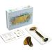 Sodacoda Gua Sha Set - Traditional Chinese Beauty Face Massage with Tiger Eye Semi-Precious Stone Scraper and Roller - Buy Online on GoSupps.com