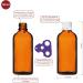 Handsunity 100ml Dripper Insertion Bottle Set - 6 Small Amber Glass Bottles with White Dropper Closure - Ideal for Pharmacists - Includes 18 Aids - Buy Online on GoSupps.com