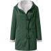 Buy Healy Women's Isolated Down Coat - Hooded Winter Jacket with Faux Fur | Size 54 Waterproof Green - Perfect for Autumn & Winter - Buy Online on GoSupps.com