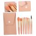 POPETPOP 3 Sets Travel Makeup Brushes - Professional Cosmetic Brush Kit with Eye Patches for Women | Perfect for On-the-Go Makeup | Pink Aluminum Tube - Buy Online on GoSupps.com