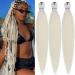 Creamy White Braiding Hair Pre Stretched Kanekalon Braids Hair Extension 26 Inch (Pack of 3) 26 Inch(Pack of 3) Creamy White Blond
