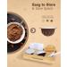 Reusable Capsules for Nespresso VertuoLine Refill Vertuoline Pod Fits for Nespresso Vertuo with 20 Pcs Disposable Aluminum Foils Reusable Coffee Filters (1 Set+20pcs Lids) (1 Set+20pcs Lids) - Buy Online on GoSupps.com