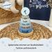 Personalized Kidslino Baptism Gifts - Engraved Blue Moon Stacked Tower for Babies | Custom Name & Baptismal Date - Buy Online on GoSupps.com