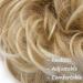 Silk-co Synthetic Hair Bun Scrunchie in Dark Blond & Bleach Blond - 25g Curly Messy Chignon Updo - Buy Online on GoSupps.com