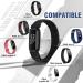 Fitbit Inspire Nylon Sport Loop Bands Set - Dark Black/Navy Green/Iron Grey/Official Black/New Midnight Blue - Soft Breathable Replacement Straps for Women Men Kids - Buy Online on GoSupps.com