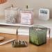Portable Sturdy Cotton Pad Holder Stylish Home Accessory Portable for Efficient Cosmetic Storage and Organization Clear - Buy Online on GoSupps.com